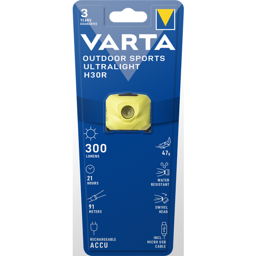 Varta baterijska lampa Outdoors Sports Ultralight H30R slika 1