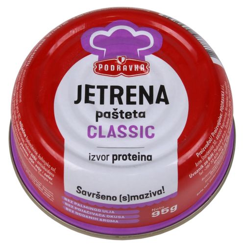 Podravka pašteta jetrena, lim 95 g  slika 1