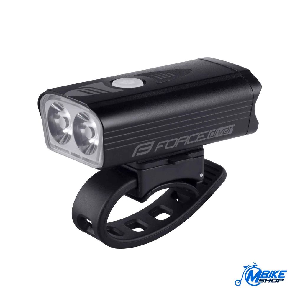 Force Prednje svjetlo za bicikl Diver 900 Lumena USB Black slika 1