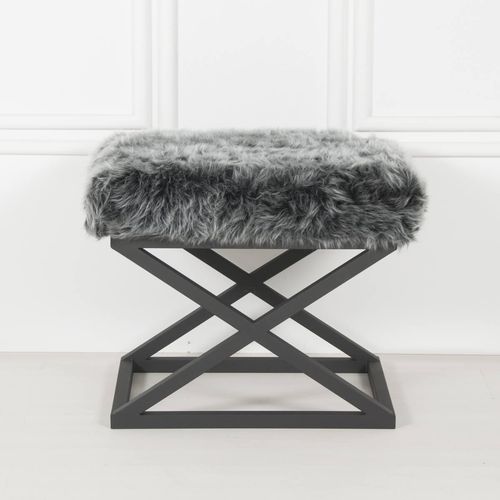 Capraz Plush - Black, Grey Black
Grey Pouffe slika 1