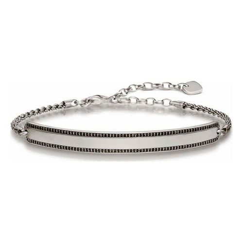 Uniseks narukvica Thomas Sabo LBA0009-643-11 - Srebrna i Crna, 19 cm (15-18 cm) slika 1