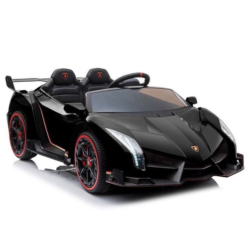 Licencirani auto na akumulator Lamborghini Veneno 4x4 + MP4 - crni slika 1