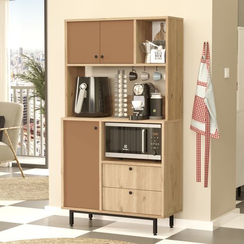 RE3-SK OakTile Red Multi Purpose Cabinet slika 2