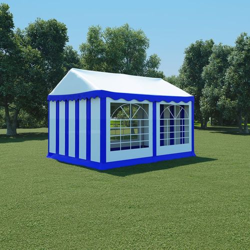 Vrtni šator od PVC-a 3 x 4 m plavo-bijeli slika 19