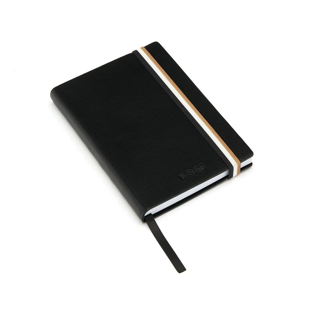 Hugo Boss Notes A6 Iconic HNM421AL dikto, crni slika 4