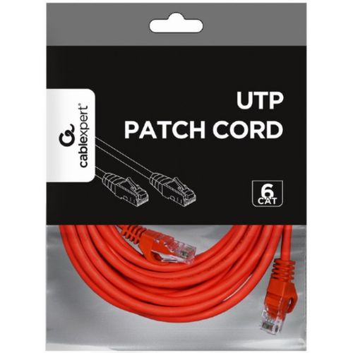 PP6U-3M/R Gembird Mrezni kabl, CAT6 UTP Patch cord 3m red slika 2