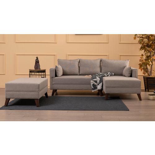 Atelier Del Sofa Bella Corner Sofa Right 2 - Cream Cream Corner Sofa-Bed slika 1