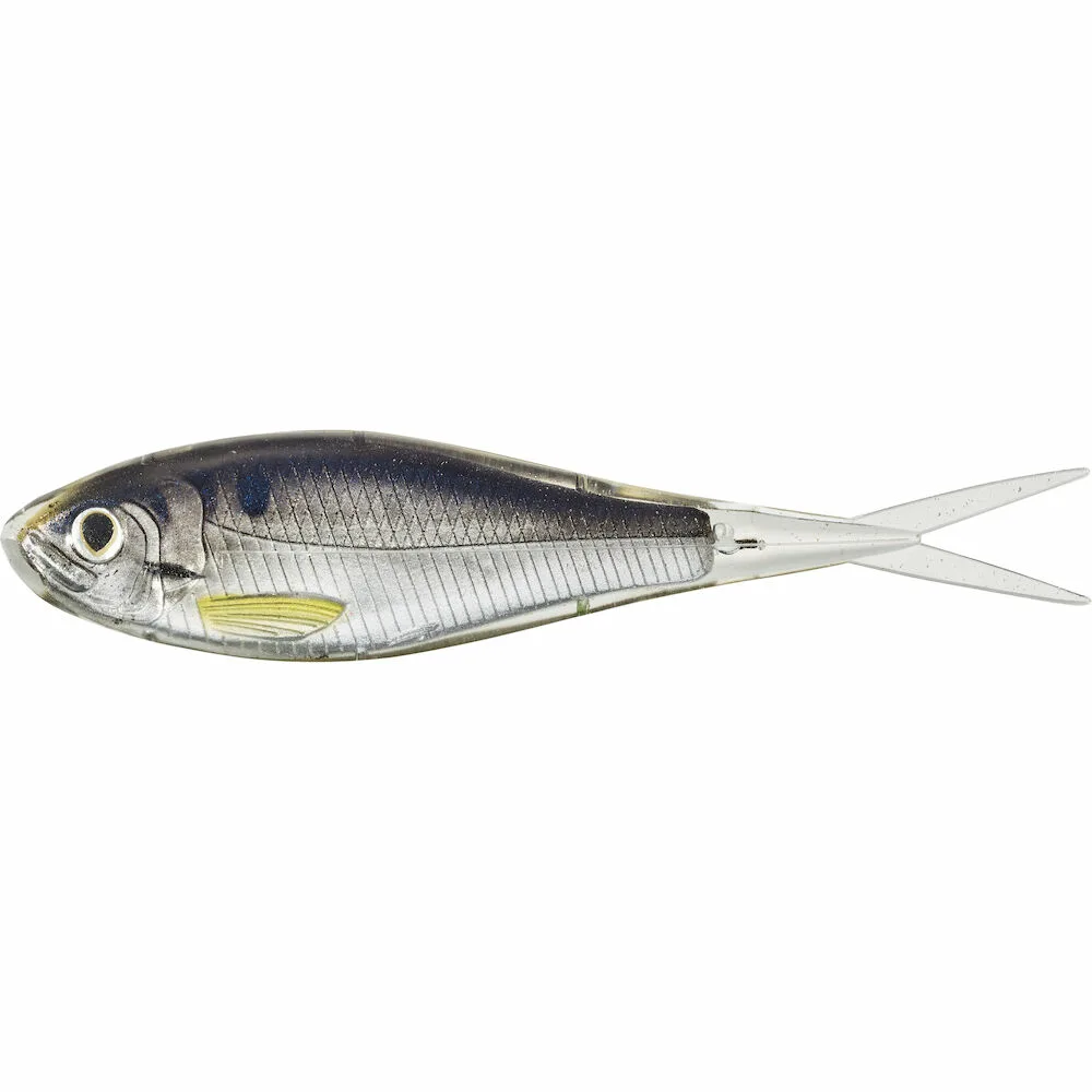 LiveTarget silikonska varalica Skip Shad (Soft Jerkbait) Silver Smoke 110mm 4kom (SSD110S951) slika 1