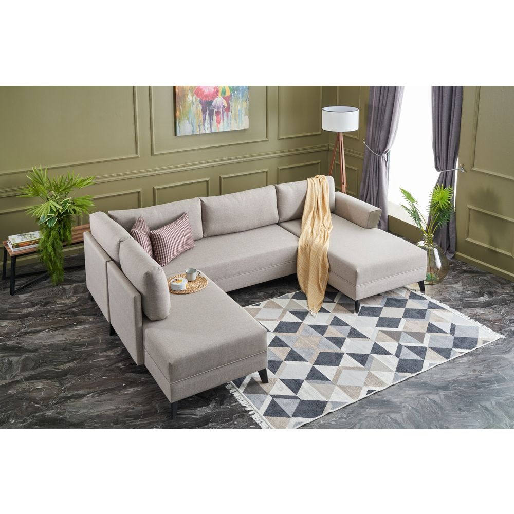 Eris - Krem Kutićna Sofa na Razvlačenje slika 2