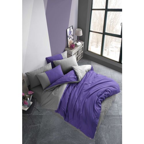 L'essential Maison Diamond - Purple Purple
Anthracite Poplin Double Quilt Cover Set slika 1
