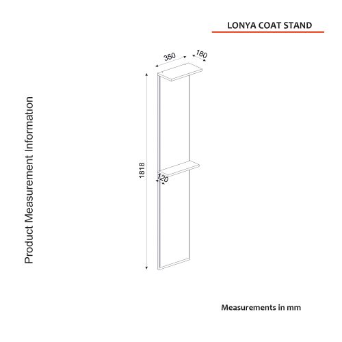 Lonya - Brown, White Brown
White Hall Stand slika 8