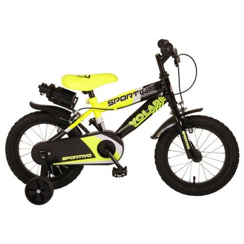 Dječji bicikl Volare Sportivo 14" s dvije ručne kočnice neon žuti slika 1