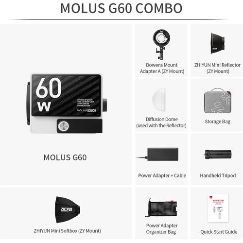 ZHIYUN MOLUS G60 COMBO svjetlo slika 4