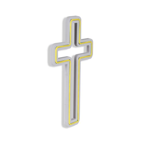 Wallity Ukrasna plastična LED rasvjeta, Cross Sign - Yellow slika 6