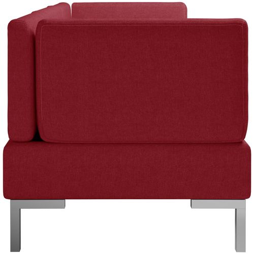 3-dijelni set sofa od tkanine crvena boja vina slika 21