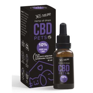 365 NATURE CBD Pets 10% ulje konoplje, 10ml