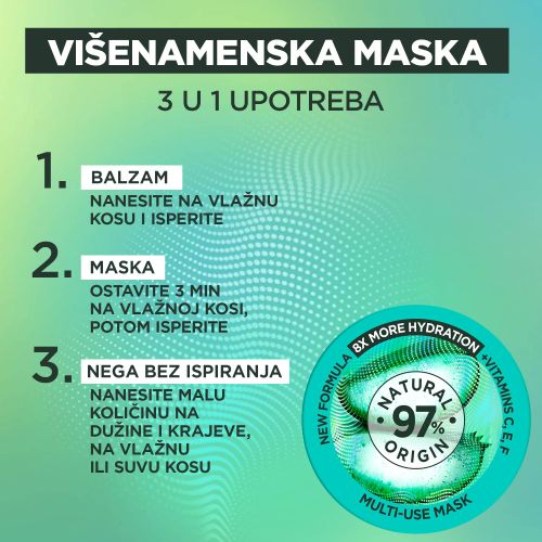 Garnier Fructis Hair Food Aloe maska za kosu 390ml slika 2