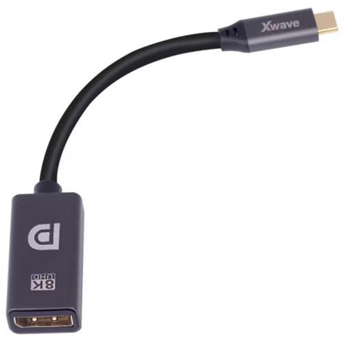 Xwave Adapter USB Tip-C na HDMI 2.1 4K 60Hz 0.2m,muški-ženski,blister,golden slika 1