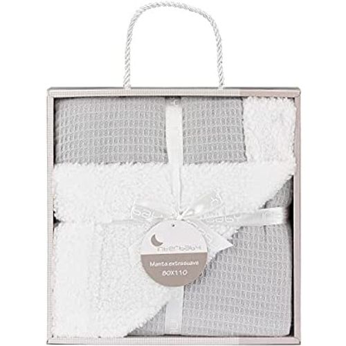 InterBaby Dvostrana Dekica 110x80 Honeycomb Grey slika 1