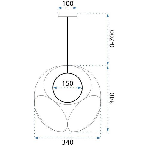 TOOLIGHT Viseća svjetiljka APP1019-1CP slika 13