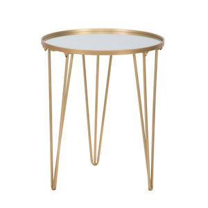 Mauro Ferretti Coffee table glam gold-ogledalo cm ø 40x49