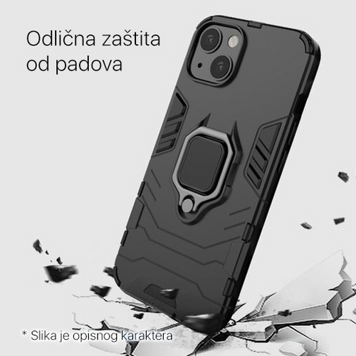 Maska Cube Ring za Samsung S911 Galaxy S23 tamno plava slika 5