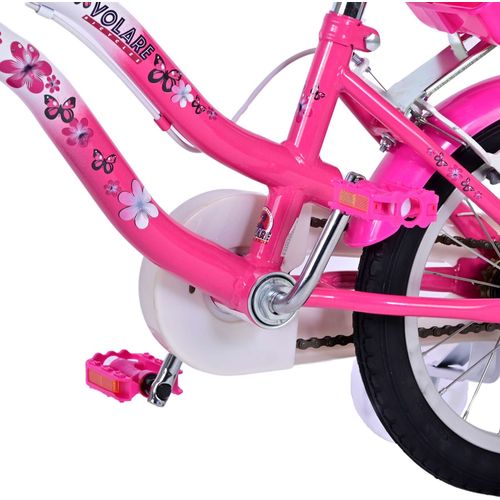 Dječji bicikl s dvije ručne kočnice Volare Lovely 14" roza-bijeli slika 10