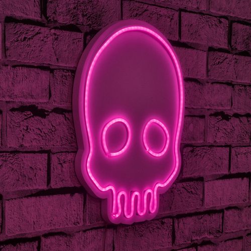 Wallity Ukrasna plastična LED rasvjeta, Skull - Pink slika 10