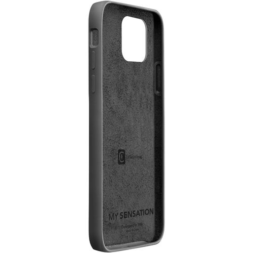 Cellularline Sensation silikonska maskica za iPhone 12 Mini crna slika 2
