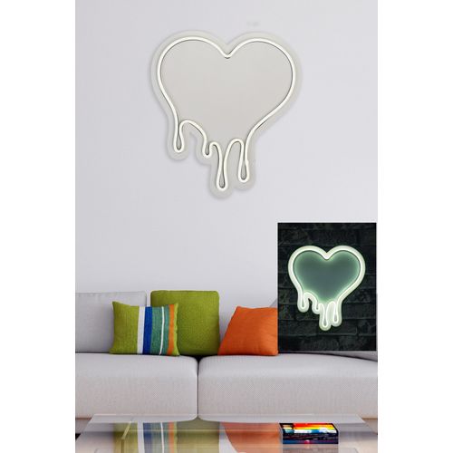 Wallity Ukrasna plastična LED rasvjeta, Melting Heart - White slika 3