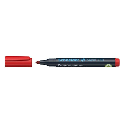 Flomaster Schneider, permanent marker, Maxx 130, 1-3 mm, crveni slika 3