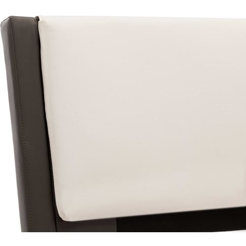 Okvir za krevet od umjetne kože sivo-bijeli 90 x 200 cm slika 25