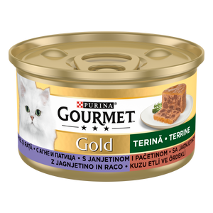 GOURMET GOLD Hrana za mačke, janjetina i pačetina, 85g