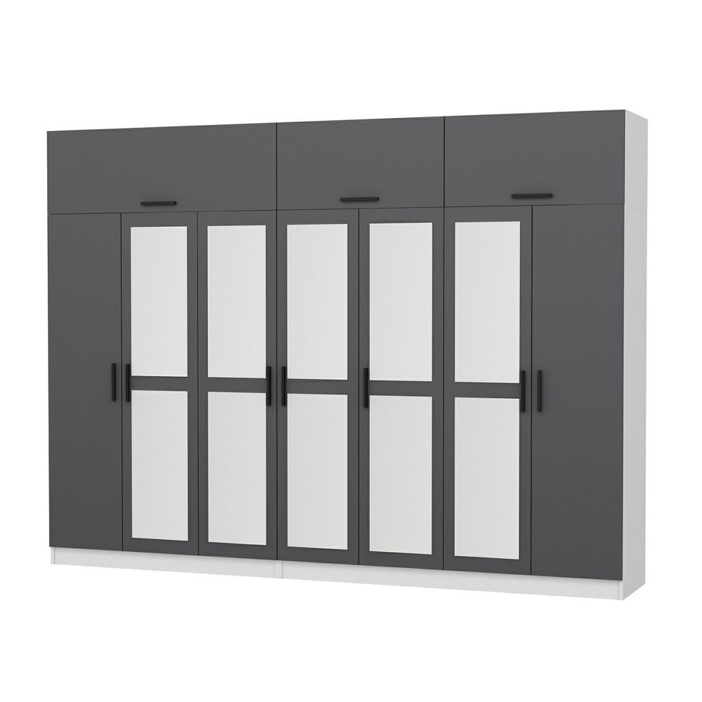 Kale - 5257 Anthracite Bijela Garderober slika 6