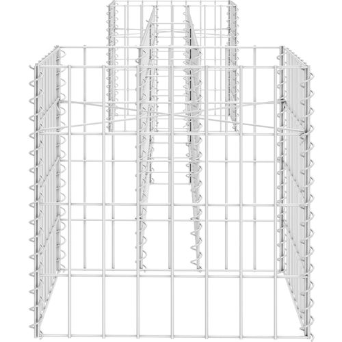 Gabionska sadilica u H-obliku od čelične žice 260 x 40 x 40 cm slika 3