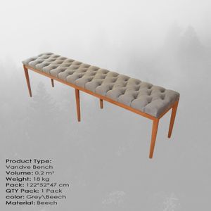 Vandve Small Grey
Beech Bench