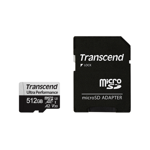 Transcend TS128GUSD340S 128GB microSD w/ adapter UHS-I U3 A2 Ultra Performance, Read/Write up to 160/125 MB/s slika 1