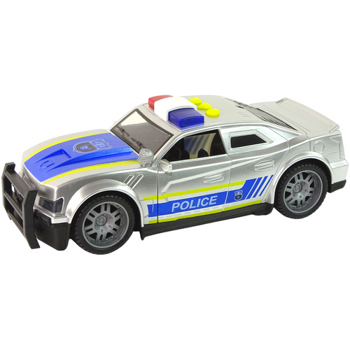 Policijski auto Charger 1:14 sa svjetlosnim i zvučnim efektima srebrni slika 2