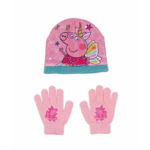 Kapa i Rukavice Peppa Pig Cosy Corner Roza