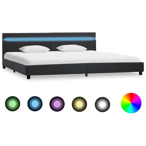 Okvir za krevet od umjetne kože s LED svjetlom sivi 180x200 cm slika 19