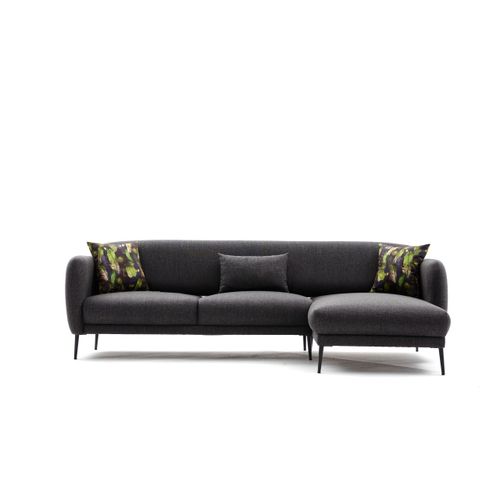 Atelier Del Sofa Kutna garnitura na razvlačenje, Antracit, Venus R - Anthracite slika 7