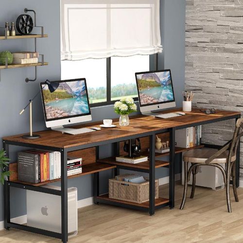 Hanah Home BÃyÃk Boy Masas L189 Walnut Study Desk slika 5