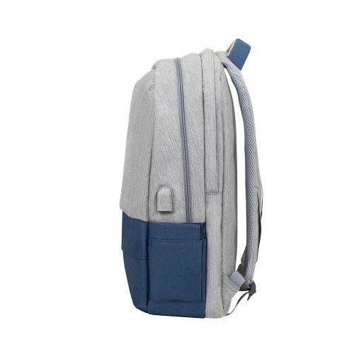 RivaCase laptop backpack 17.3 "7567 gray / blue slika 3