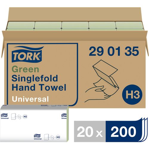 TORK 290135 Zickzack Universal papirnati ručnici (D x Š) 23 cm x 24.8 cm zelena 20 x 200 listova/pakiranje  4000 St. slika 5