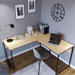 Woody Fashion Studijski stol, L Tasarım Çalışma Masası L195