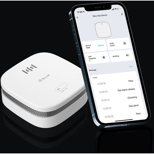 Tellur Smart WiFi smoke sensor smoke sensor, bijeli slika 13