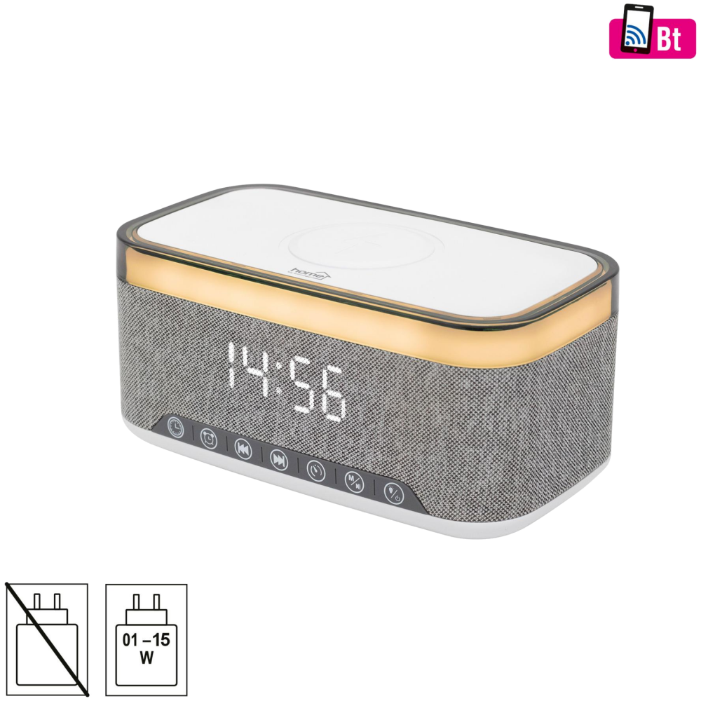 home HOME LTCR06 multimedijalni plejer i budilnik, 2x5 W, Qi slika 1