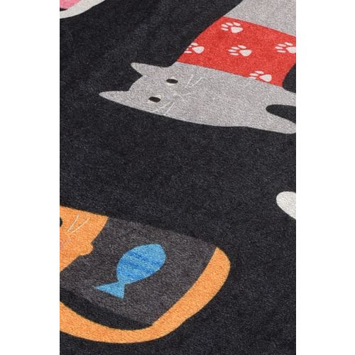 Black Cats Multicolor Bathmat Set (2 Pieces) slika 4