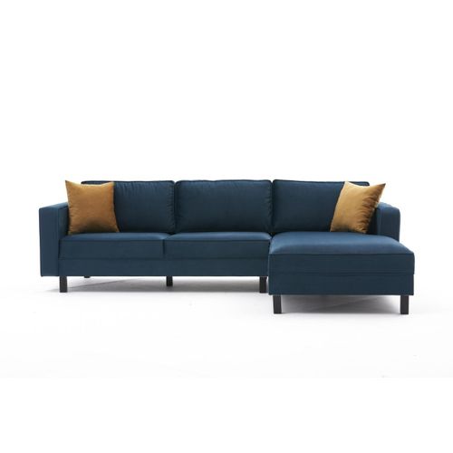 Atelier Del Sofa Kale Velvet Right - Ugao sofa u boji maslinasto zelene slika 5