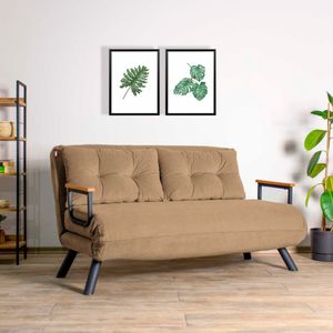 Sando 2-Sjedalni - Svijetlosmeđi Sofa na Razvlačenje